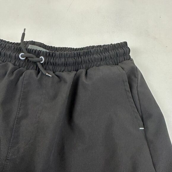 Eddie Bauer Black Mesh Lined Elastic Waist Shorts Drawstring Trunks XL 18/20 - Picture 6 of 11